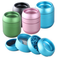 Black Leaf BARREL Aluminio Grinder 4 pza  Black Leaf BARREL Aluminio Grinder 4 pza