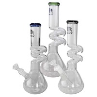 'BREIT' ZickZack Bong Chillum con Ranuras 'BREIT' ZickZack Bong Chillum con Ranuras