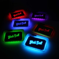 Black Leaf LED Bandejas para Liar Black Leaf LED Bandejas para Liar